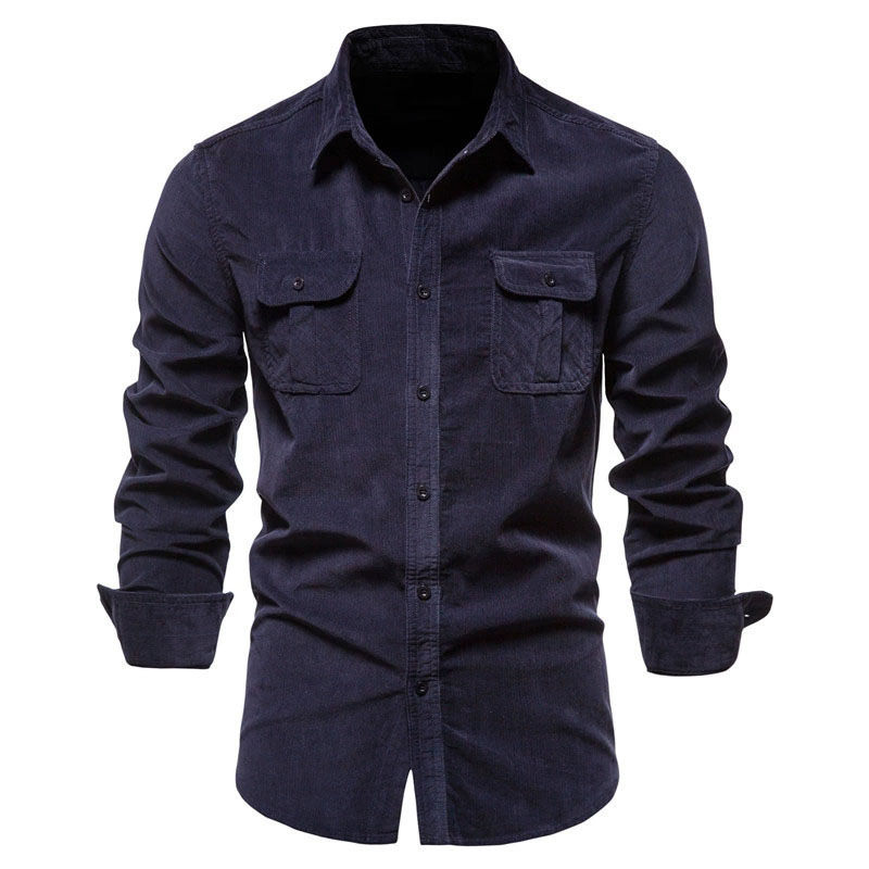 Men's Corduroy Casual Shirt Ja - Corduroy Button Up Shirt Men recension och pris