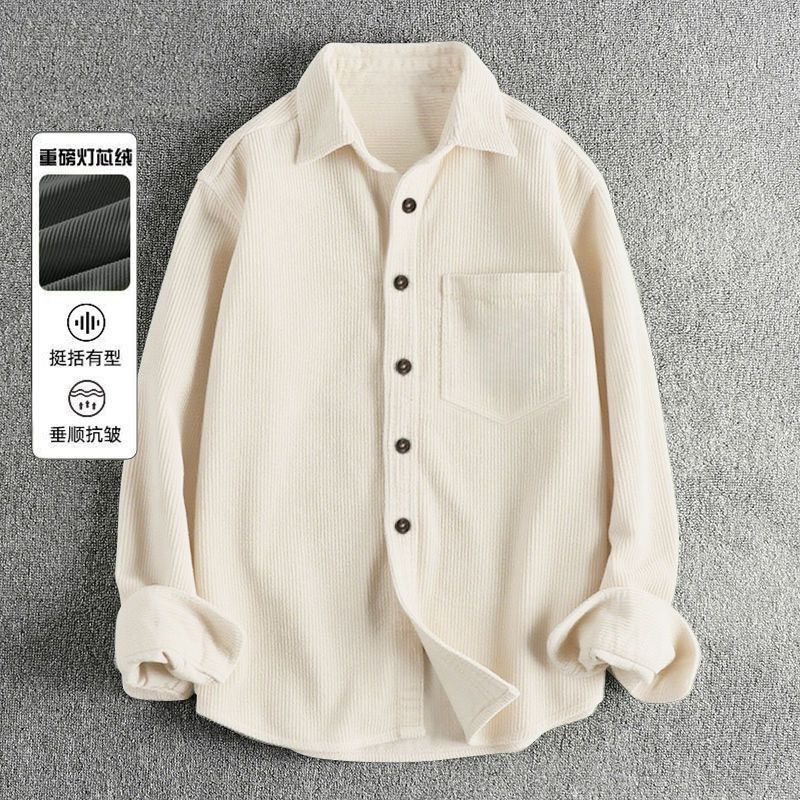 Autumn Men's Corduroy Long Sle - Corduroy Button Up Shirt Men recension och pris