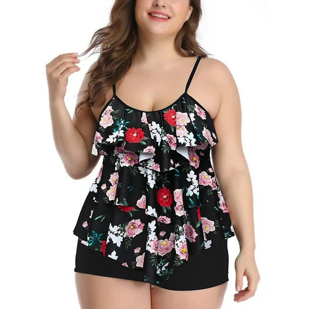 Tankini Woman Bikini Floral Pr - Shorts recension och pris
