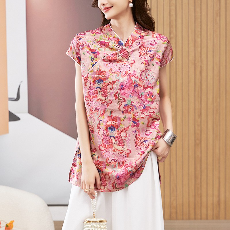 Women's Blouse Short Sleeve Ro - Shirts recension och pris