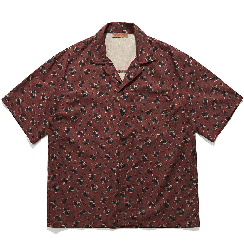 Japanese retro ethnic style Cu - Vintage Hawaiian Floral Shirt recension och pris