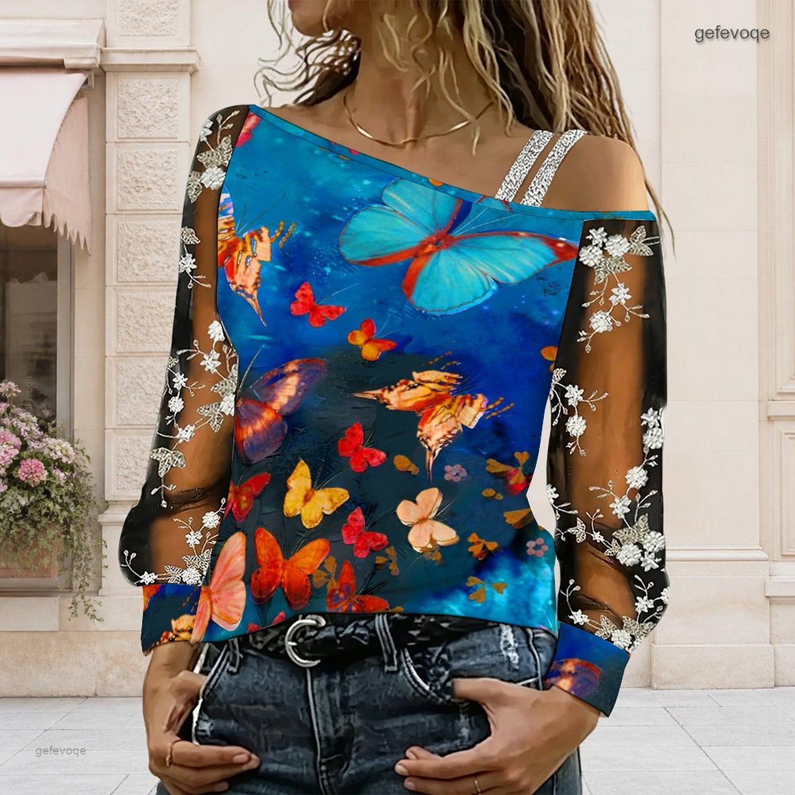 Women Off Shoulder Blouse Asym - T-Shirts recension och pris