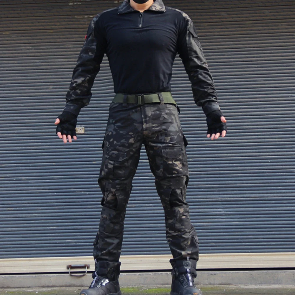 Men's Tactical Combat Uniform  - Tactical Military Shirt Cargo recension och pris
