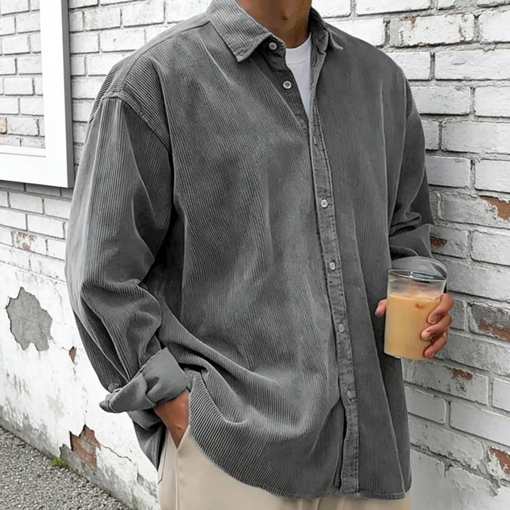New Men's Corduroy Shirt Relax - Corduroy Button Up Shirt Men recension och pris