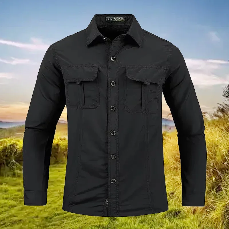 5XL Men Lightweight Quick-Dryi - Tactical Military Shirt Cargo recension och pris
