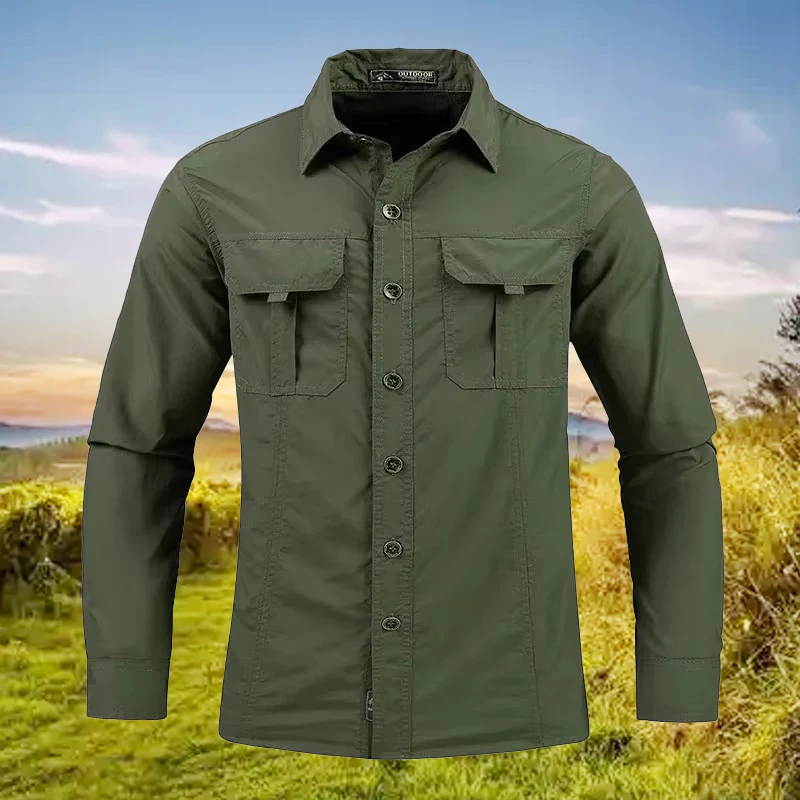 5XL Men Lightweight Quick-Dryi - Tactical Military Shirt Cargo recension och pris