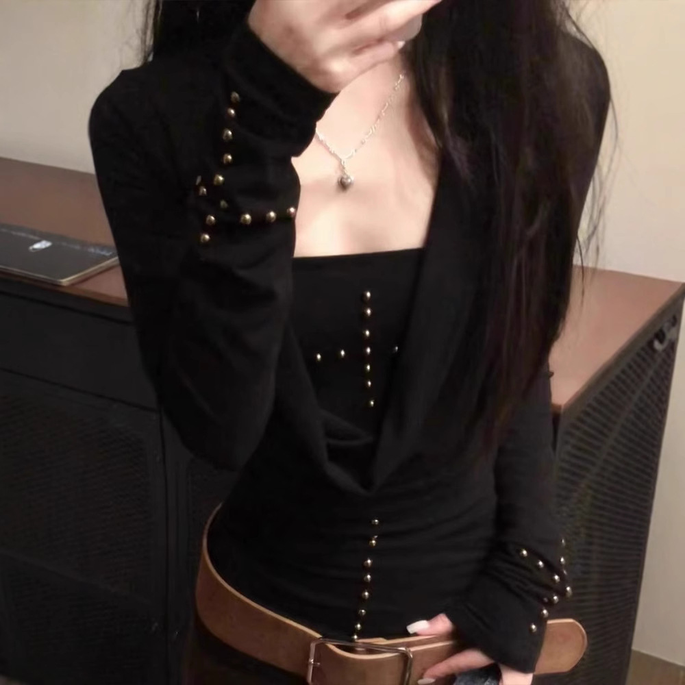 Y2k Dark Girl Cross Long Sleev - T-Shirts recension och pris