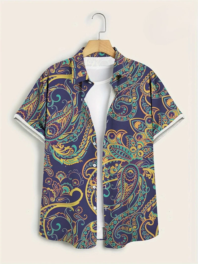 Purple Base Colorful Paisley H - Vintage Hawaiian Floral Shirt recension och pris