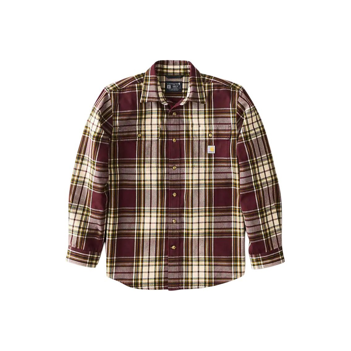 Carhartt FW25 107013 Loose Fit - Flannel Plaid Shirt Heavy Weight recension och pris