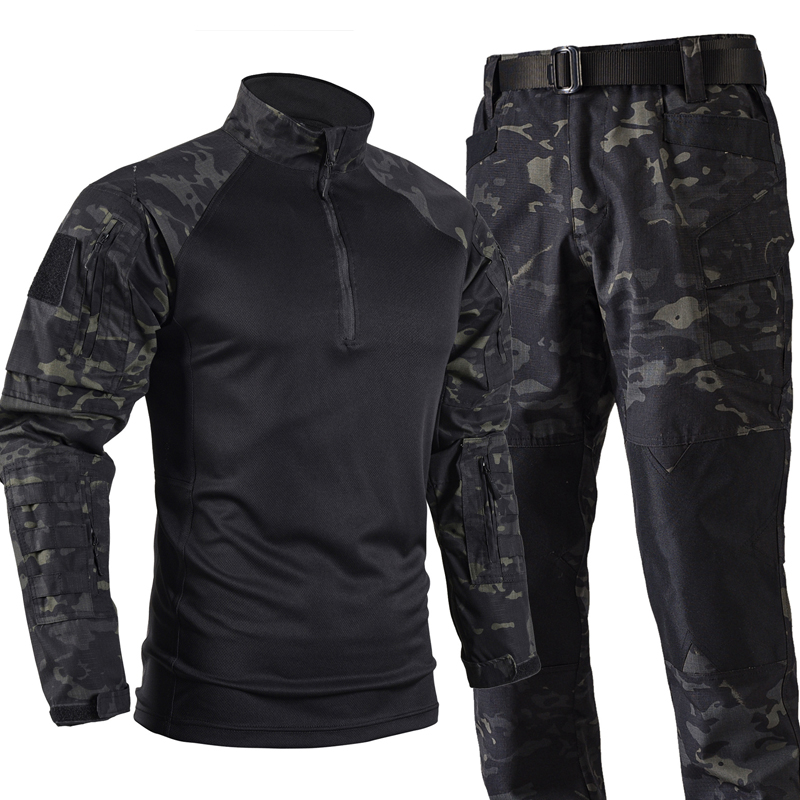 Men's Tactical Combat Uniform  - Tactical Military Shirt Cargo recension och pris