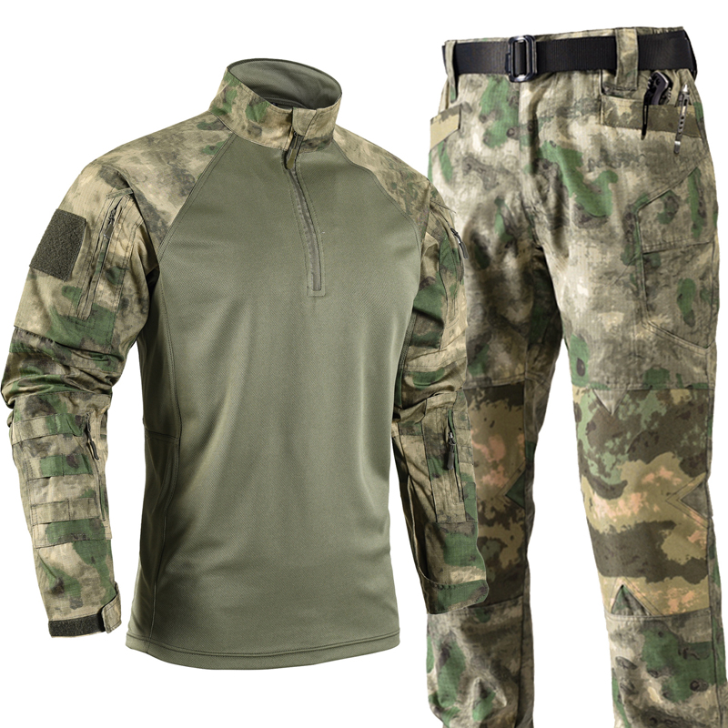 Men's Tactical Combat Uniform  - Tactical Military Shirt Cargo recension och pris