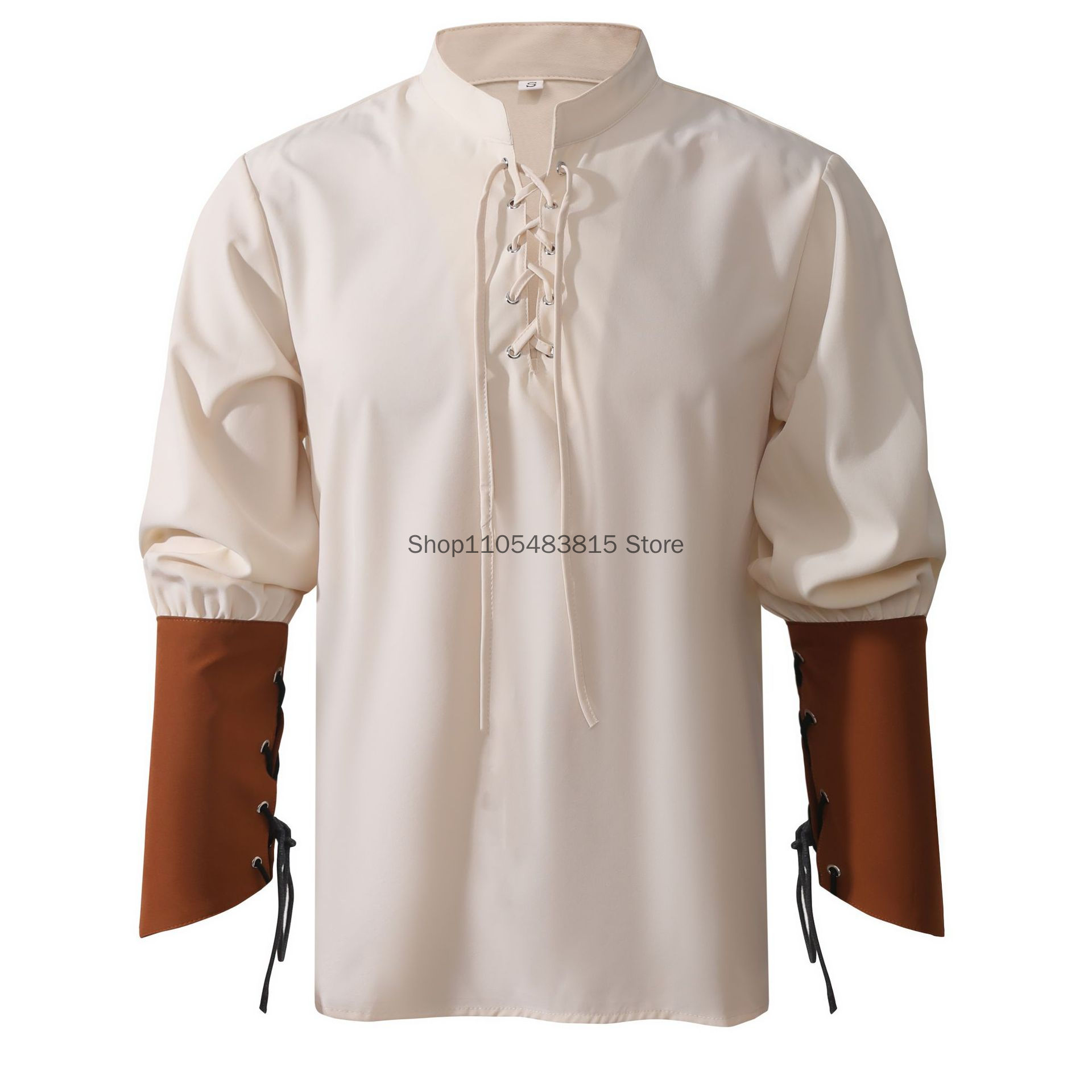 Pirate Shirt for Men - Medieva - Medieval Gothic Lace Up Pirate Shirt recension och pris