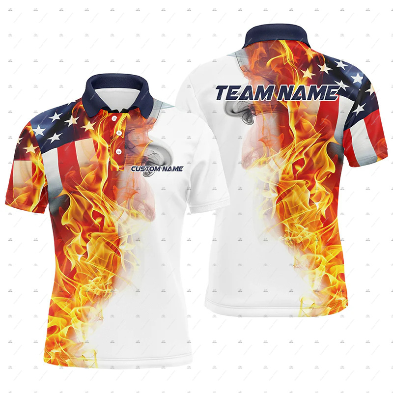 Custom Name Bowling Skull Flam - Short Sleeve Bowling Shirt Retro recension och pris