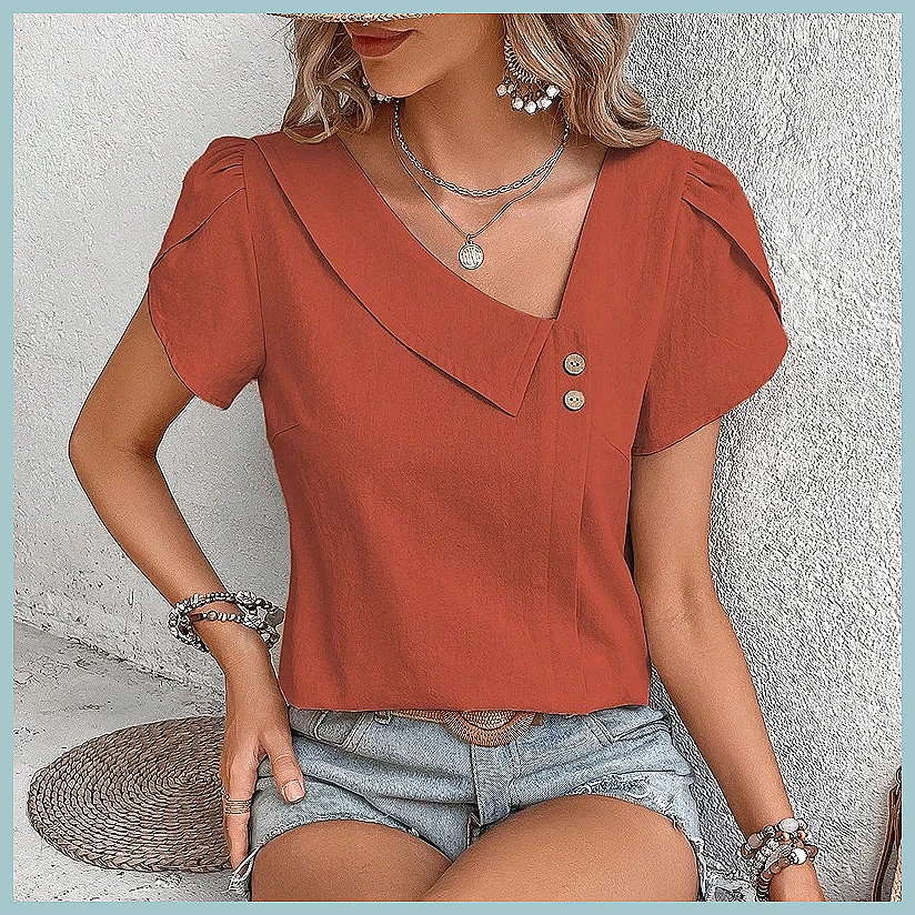 2024 Summer Vintage Solid Colo - Shirts recension och pris
