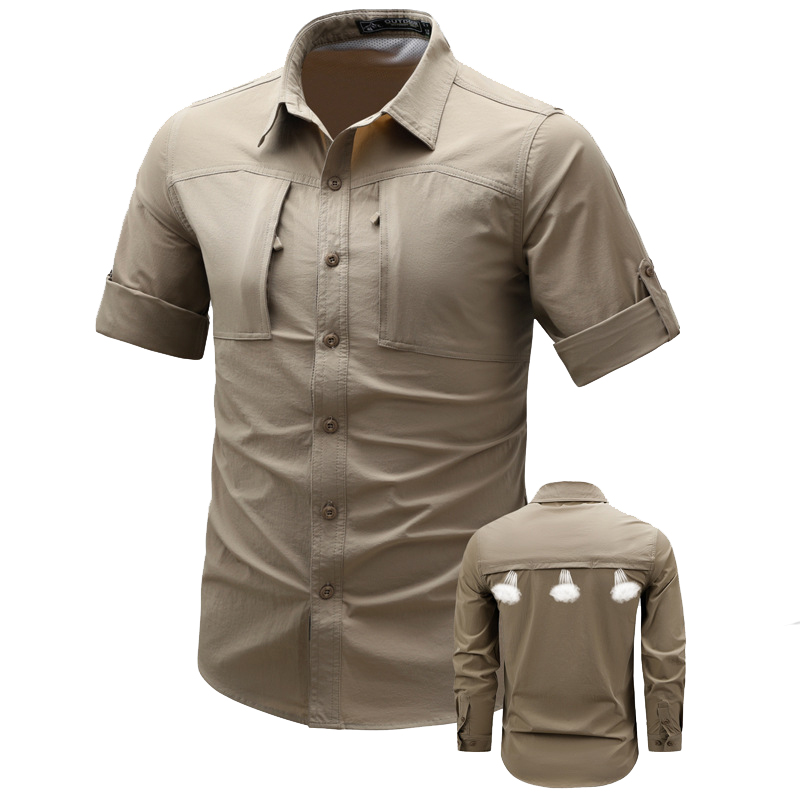 Spring Autumn Men's Long Sleev - Tactical Military Shirt Cargo recension och pris