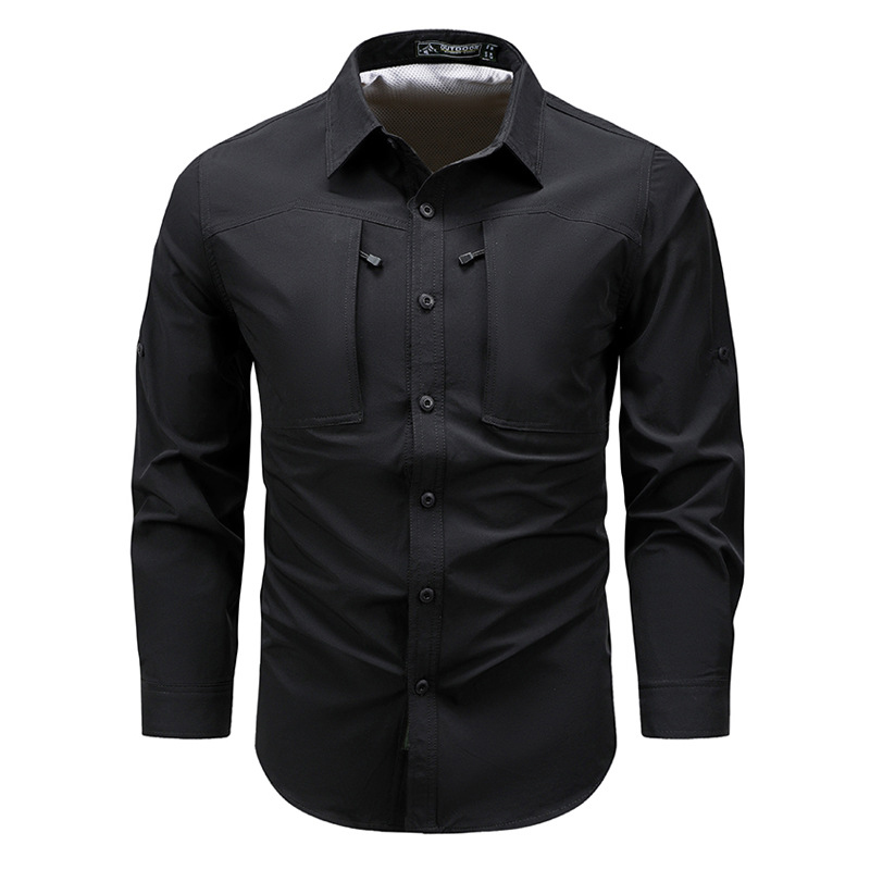 Spring Autumn Men's Long Sleev - Tactical Military Shirt Cargo recension och pris